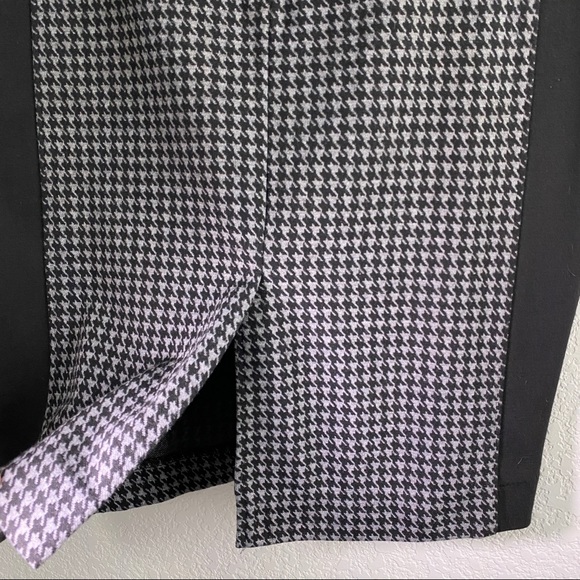 NY&CO Houndstooth Black and Grey Zipper Skirt - Picture 5 of 6